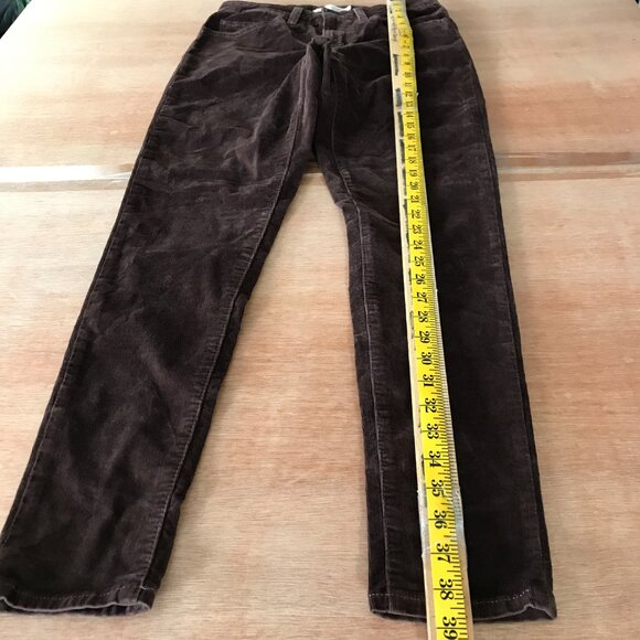 Levi's 721 High Rise Skinny Jeans Women 28 Brown Corduroy Dark Wash Stretch - Picture 6 of 15